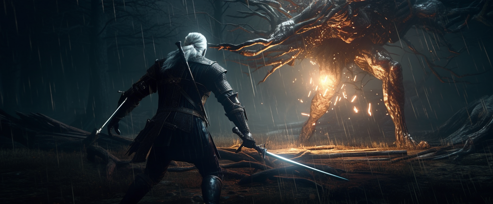 Geralt vs a Leshen